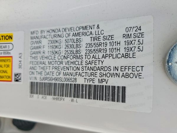 2025 HONDA CR-V — VINS