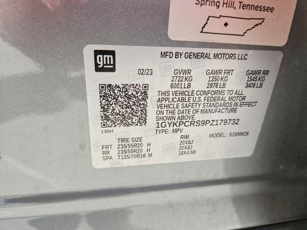 2023 CADILLAC XT6 — VINS