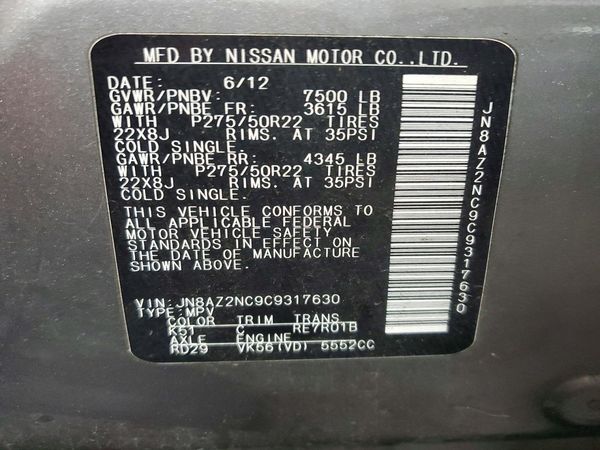2012 INFINITI QX56