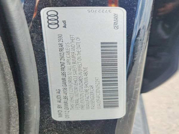 2013 AUDI A6 Premium Plus — VINS