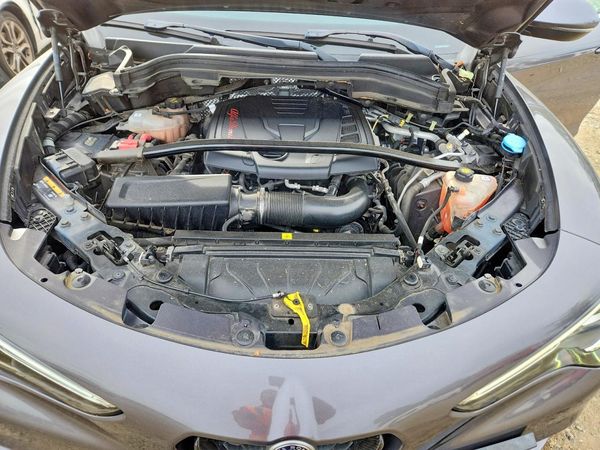 2019 ALFA ROMEO STELVIO TI AWD — Engine bay