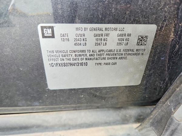 2017 CHEVROLET BOLT EV Premier