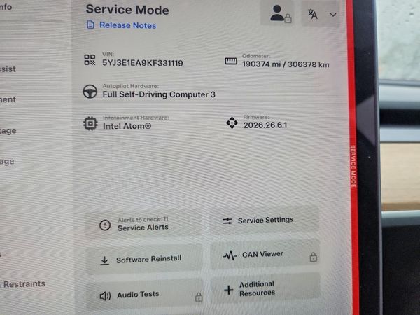 2019 TESLA MODEL 3 — ODOM
