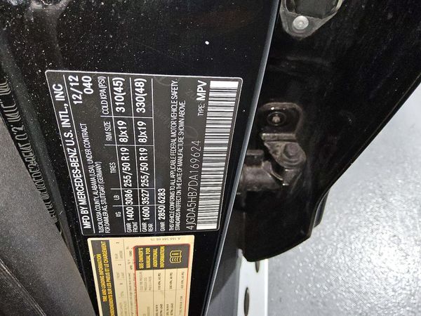 2013 MERCEDES-BENZ ML ML350 4-MATIC — VINS