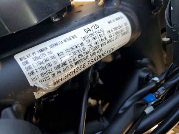 2025 YAMAHA YFZ320 — VINS