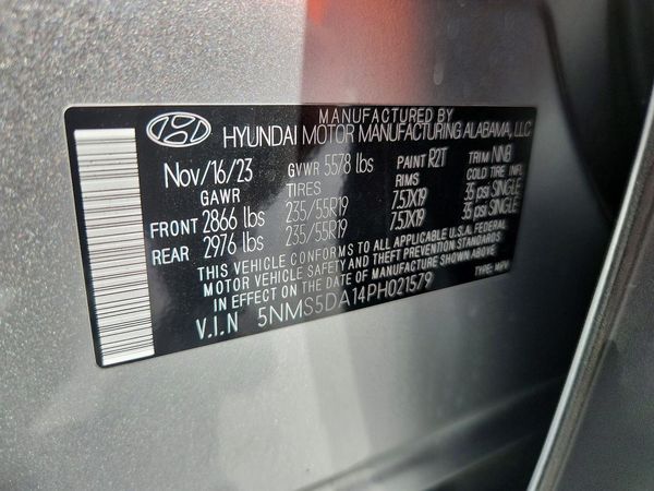2023 HYUNDAI SANTA FE — VINS