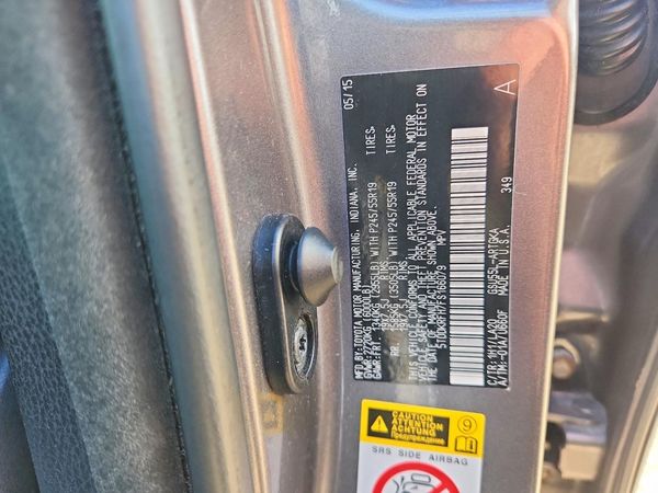 2015 TOYOTA HIGHLANDER Base/Hybrid — VINS