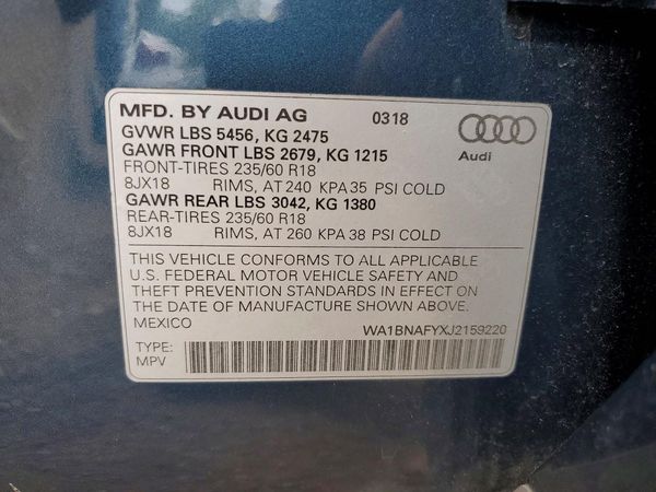 2018 AUDI Q5 quattro Premium Plus