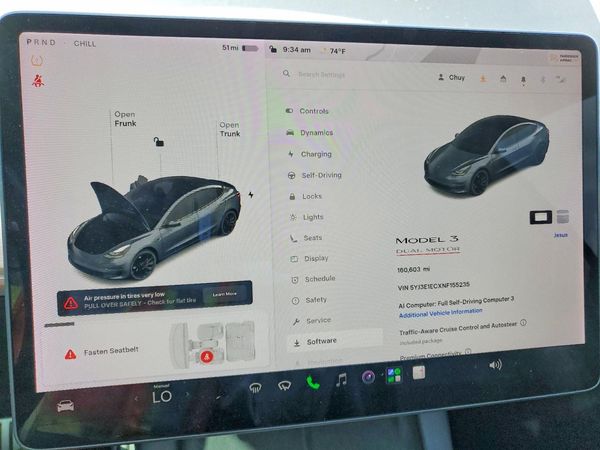 2022 TESLA MODEL 3 — ODOM