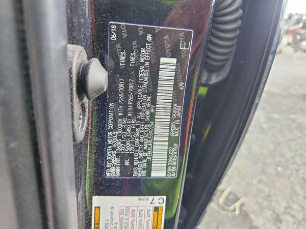 2018 TOYOTA 4RUNNER — VINS