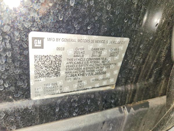 2018 CHEVROLET EQUINOX LS — VINS