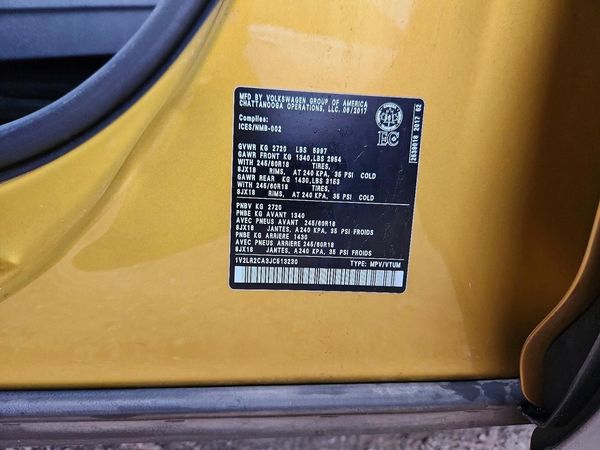2018 VOLKSWAGEN ATLAS 4Motion SE — VINS