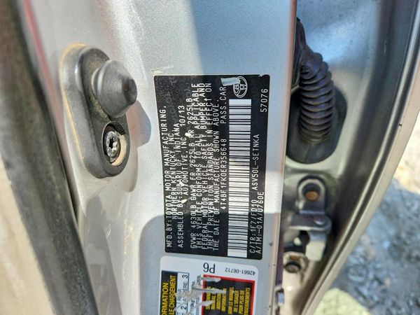 2014 TOYOTA CAMRY — VINS