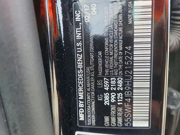 2017 MERCEDES-BENZ C C300
