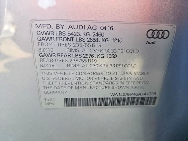 2016 AUDI Q5 quattro Premium Plus