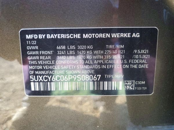 2023 BMW X6 — VINS