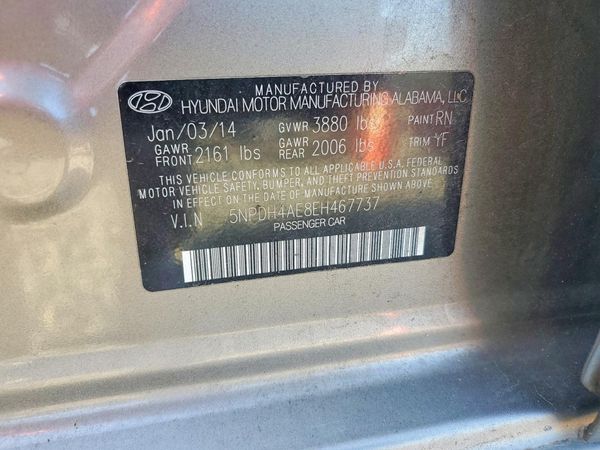 2014 HYUNDAI ELANTRA — VINS