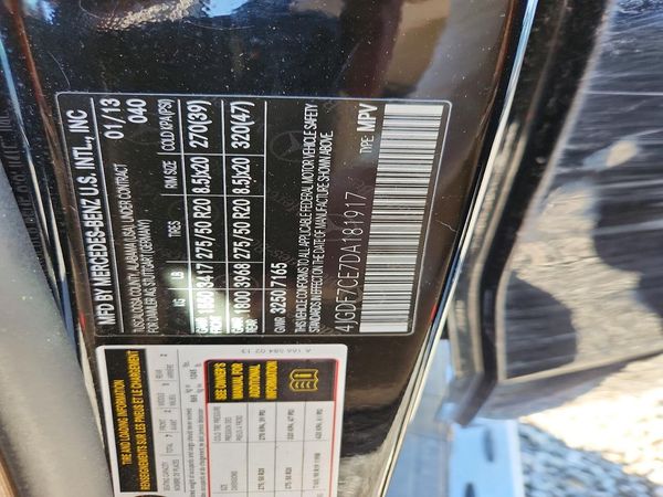 2013 MERCEDES-BENZ GL — VINS