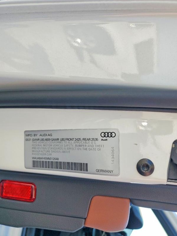 2021 AUDI A4 — VINS