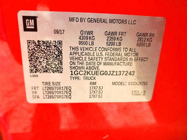 2018 CHEVROLET SILVERADO Work Truck/LS/Fleet/Base — VINS