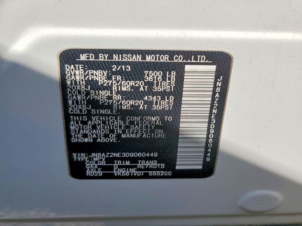 2013 INFINITI QX56 BASE — VINS