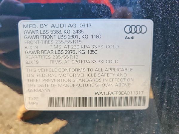2014 AUDI Q5 Premium Plus — VINS