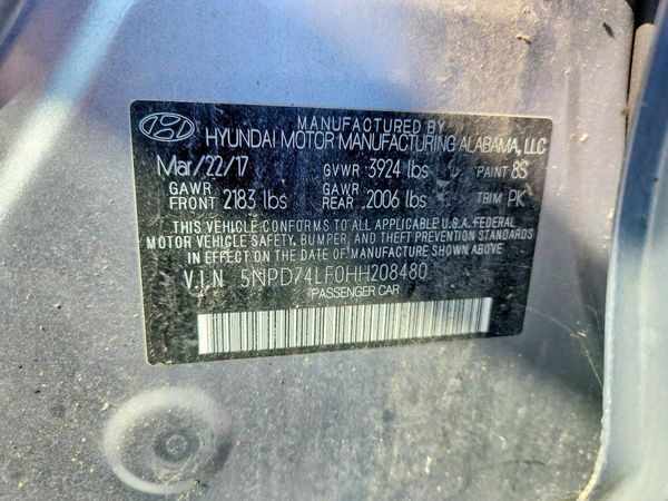 2017 HYUNDAI ELANTRA SE Base