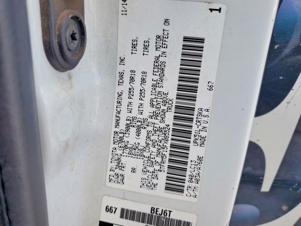 2015 TOYOTA TUNDRA — VINS