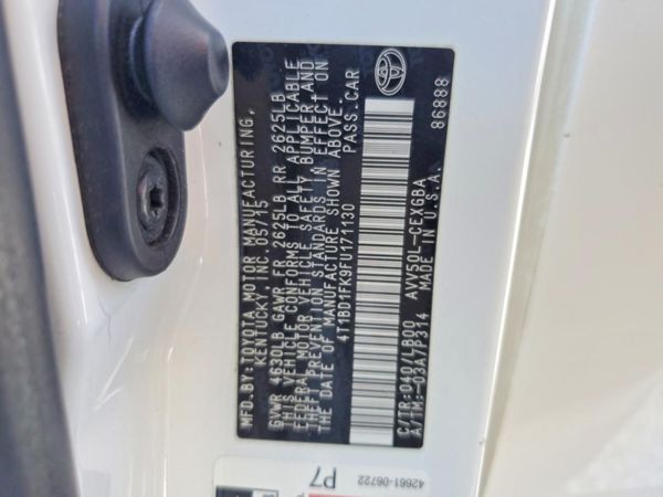 2015 TOYOTA CAMRY Hybrid — VINS