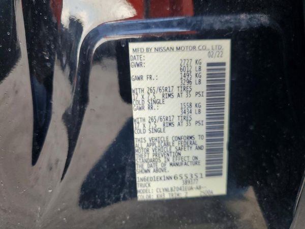 2022 NISSAN FRONTIER Crew Cab