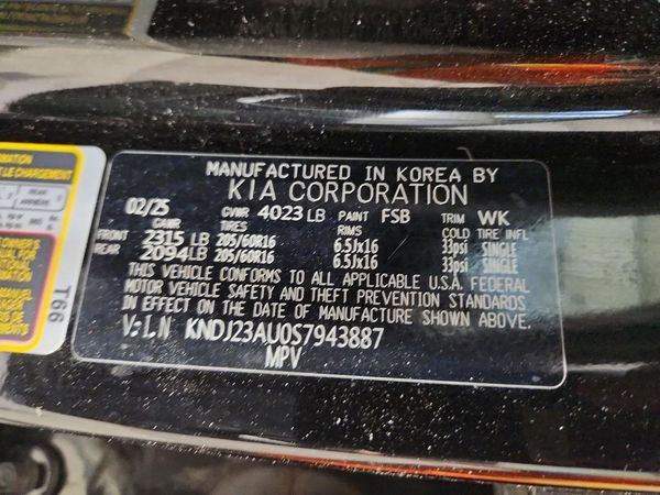 2025 KIA SOUL LX, S — VINS