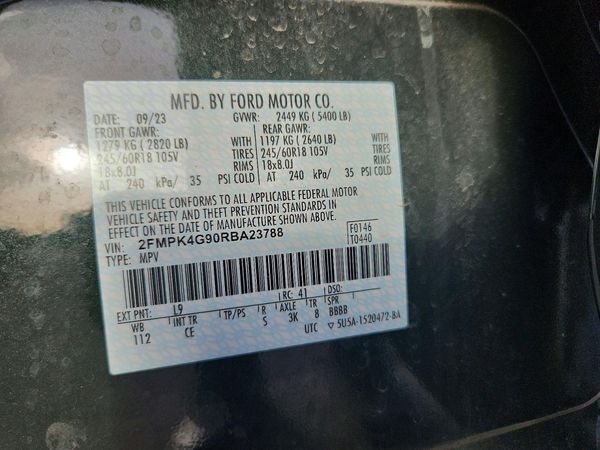 2024 FORD EDGE — VINS