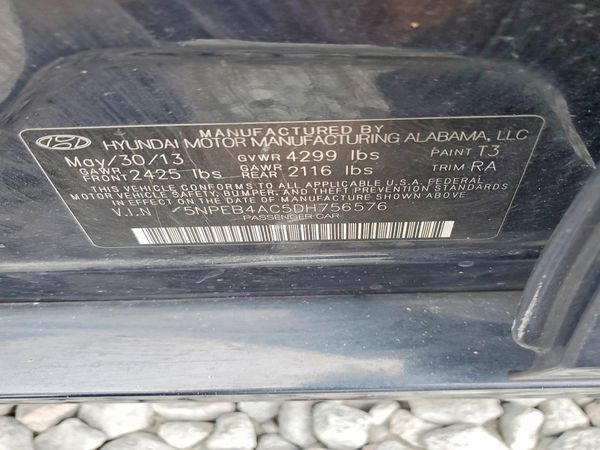 2013 HYUNDAI SONATA GLS/ GLS Popular