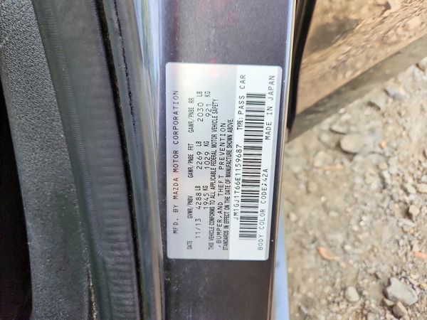 2014 MAZDA 6 — VINS