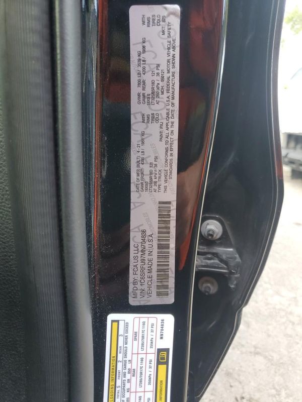 2021 RAM 1500