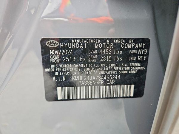 2025 HYUNDAI SONATA — VINS