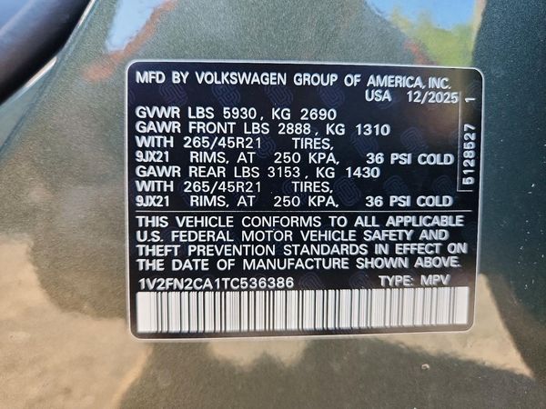 2026 VOLKSWAGEN ATLAS