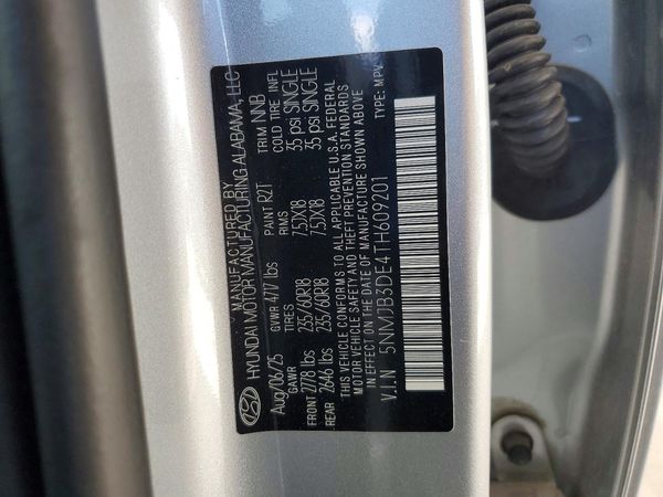 2026 HYUNDAI TUCSON SEL, SEL Plus — VINS