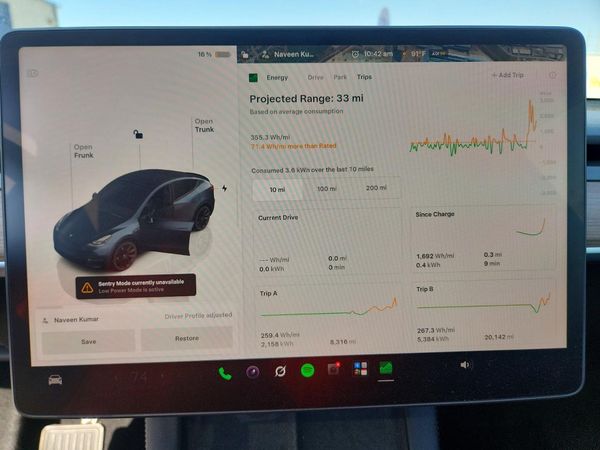 2025 TESLA MODEL Y — ODOM
