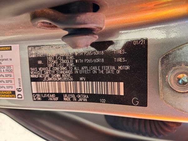 2021 LEXUS GX 460 Premium — VINS