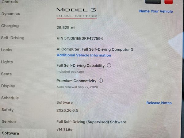 2019 TESLA MODEL 3 — ODOM