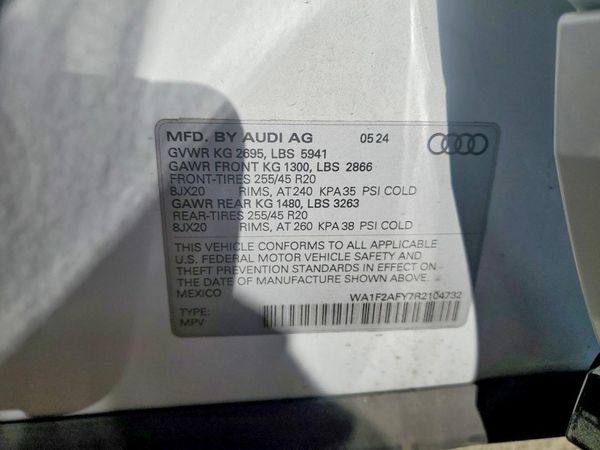2024 AUDI Q5 E — VINS