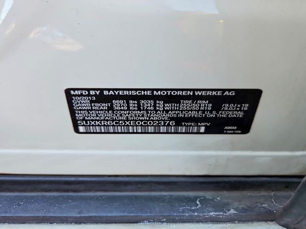 2014 BMW X5 — VINS