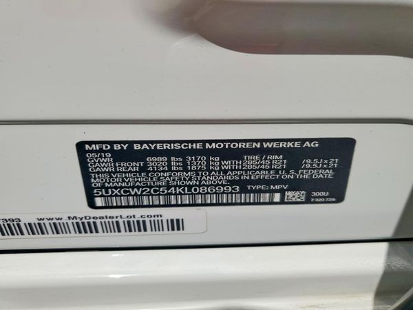 2019 BMW X7 xDrive40i