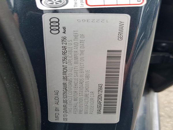 2013 AUDI A6 quattro Premium Plus — VINS