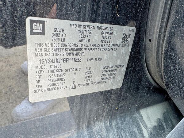 2016 CADILLAC ESCALADE