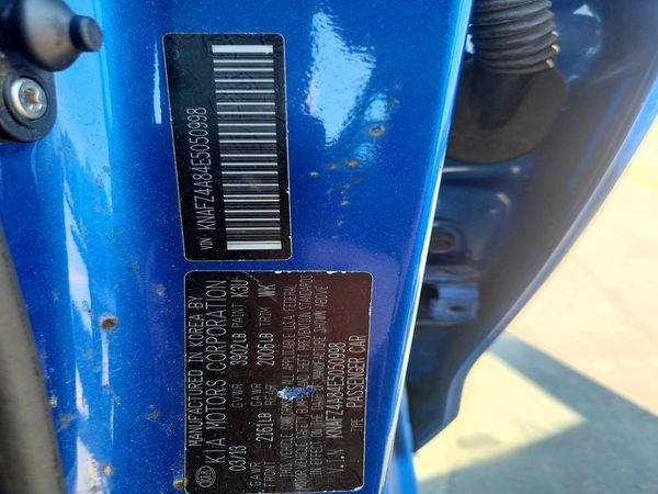 2014 KIA FORTE — VINS