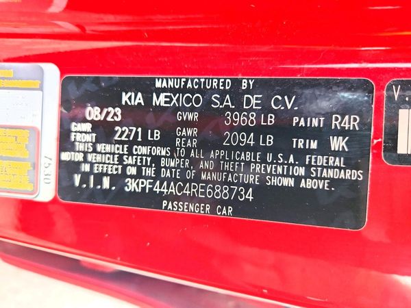 2024 KIA FORTE — VINS