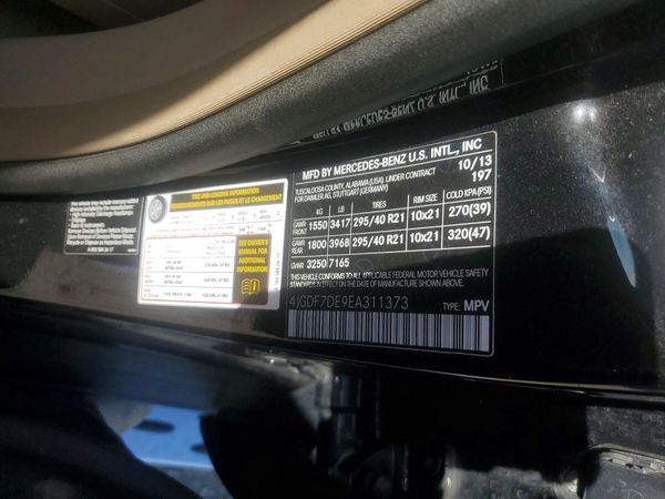 2014 MERCEDES-BENZ GL GL 550 4MATIC — VINS