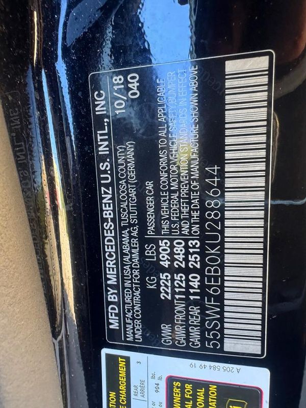 2019 MERCEDES-BENZ C AMG C43